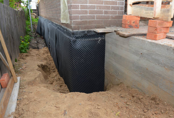 Happy homeowners after waterproofing job in Ionia